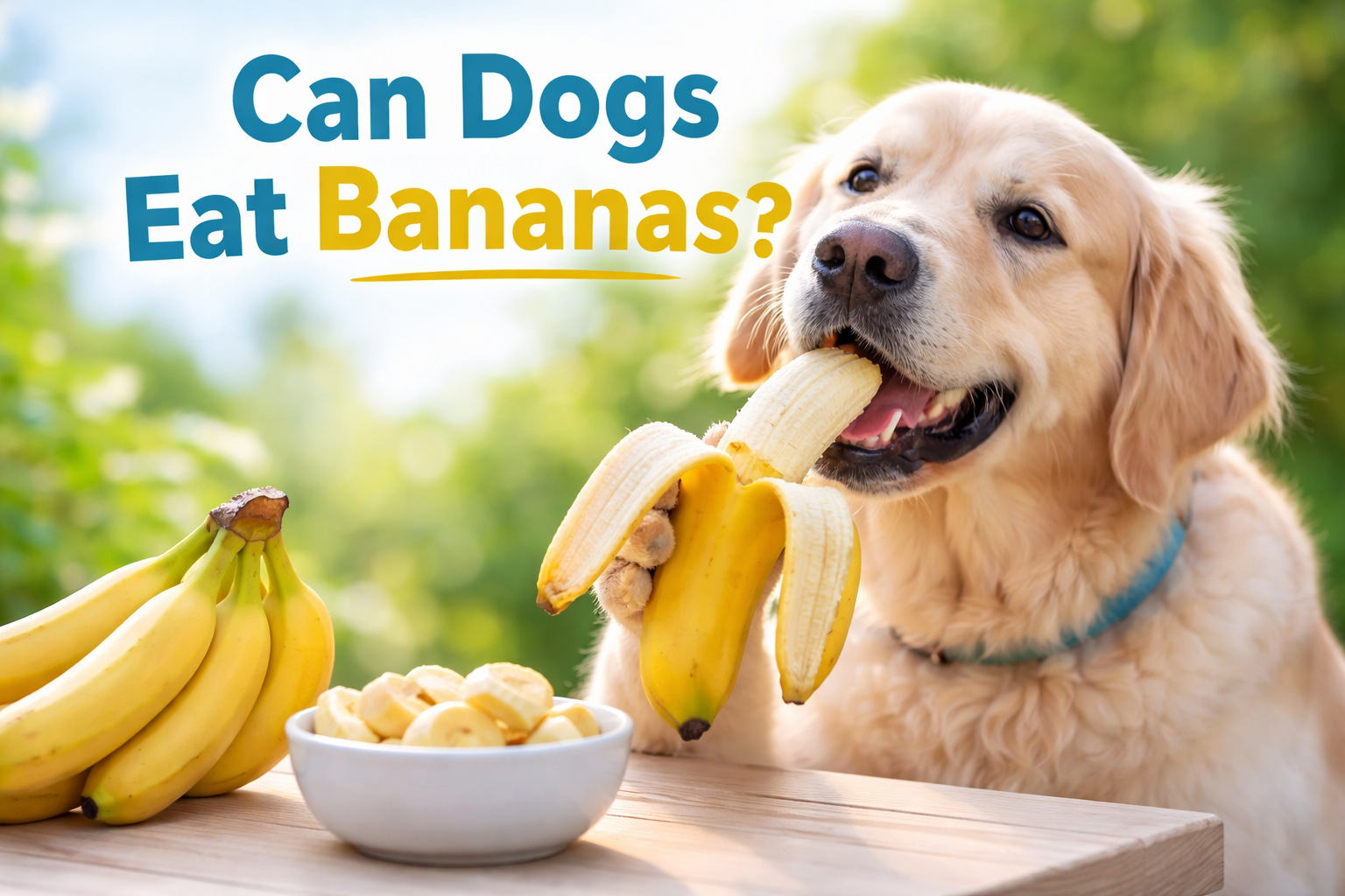 Illustration of Can Dogs Eat Bananas For Upset Tummies