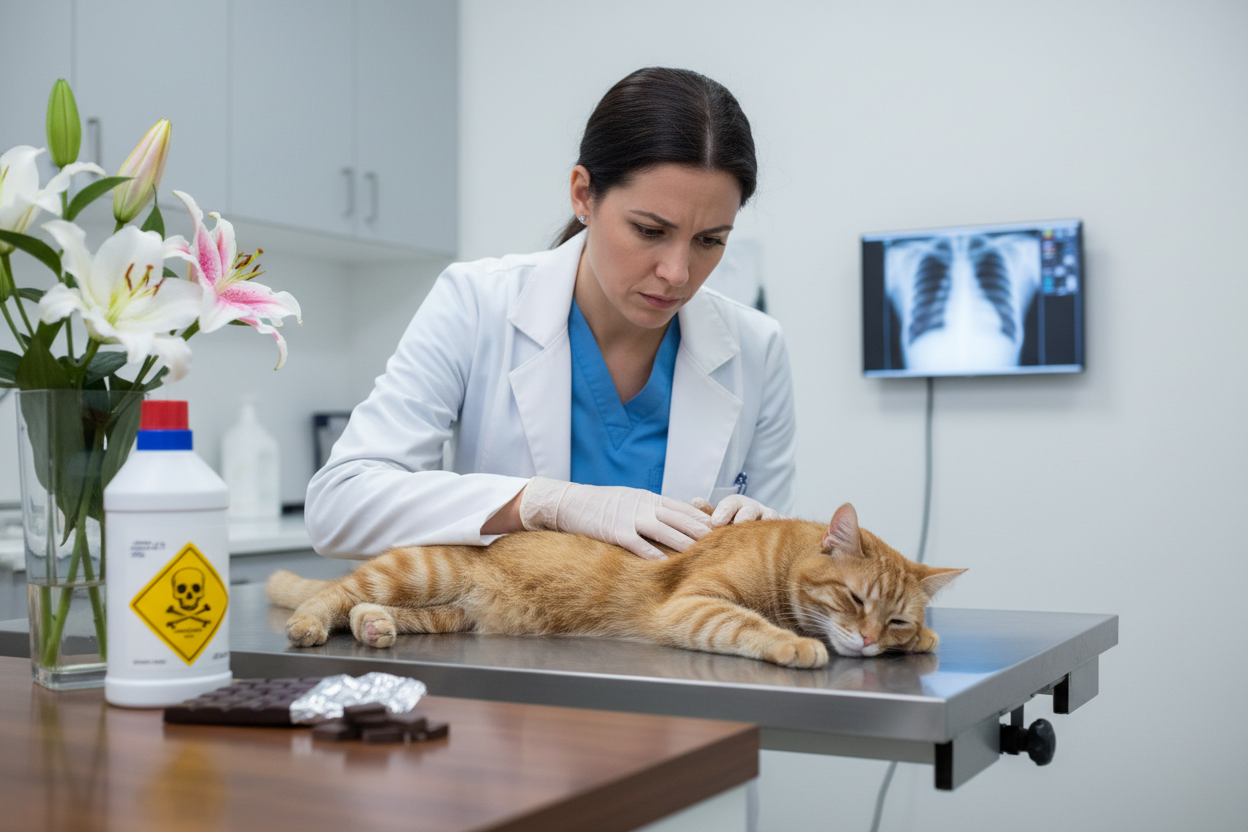 Poisoning in Cats: Common Toxins, Warning Signs, and Emergency Treatme