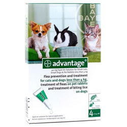 Advantage Green For Small Cats & Small Dogs Under 8.8lbs (<4kg)
