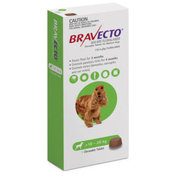 Bravecto Chews For Medium Dog 22-44 lbs (10-20kg)