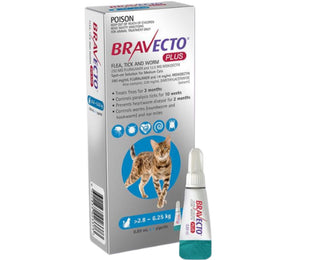 Bravecto Plus For Medium Cat 6.2-13.8 lbs (2.8-6.25kg)