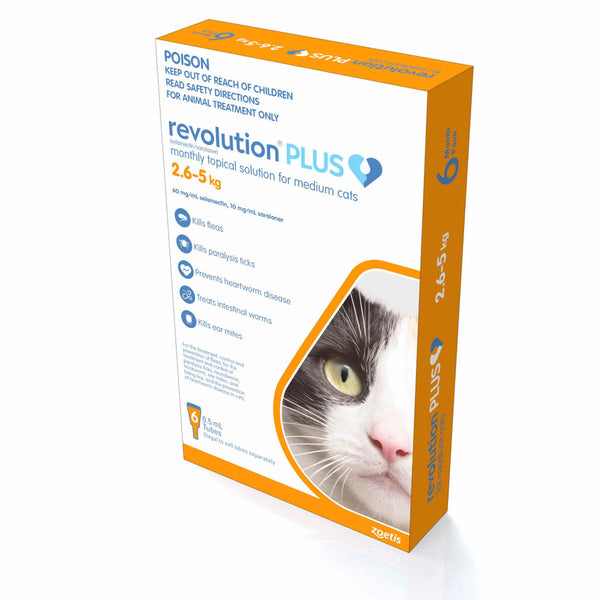 Revolution Plus For Medium Cats 5.6-11 lbs (2.6-5kg)