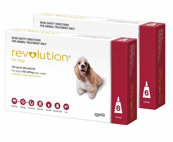 Revolution Red For Medium Dog 22-44lbs (10-20kg)