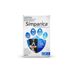 Simparica Chewables For Medium Dogs 22.1-44 lbs (10-20kg)