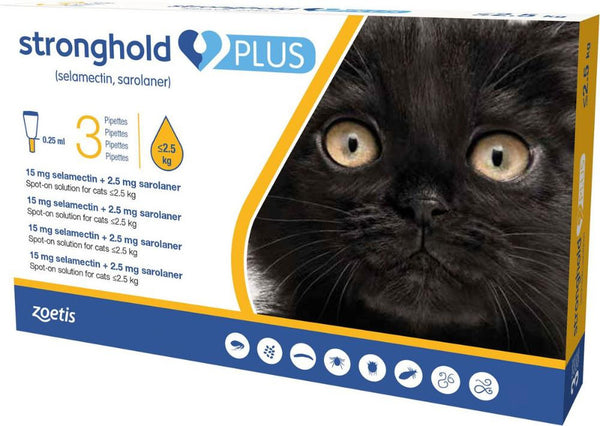Stronghold Plus For Small Cats Upto 5.5 lbs (2.5kg)