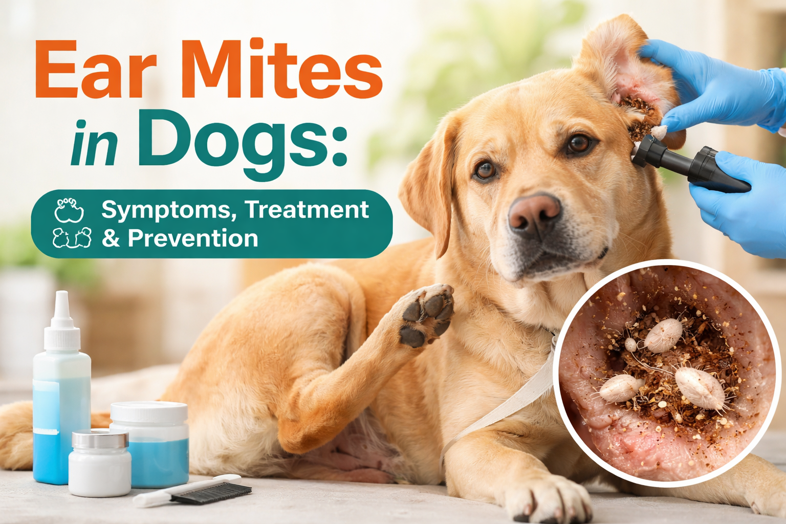 Ear Mites in Dogs: Symptoms, Treatment & Prevention Guide for Pet Owne