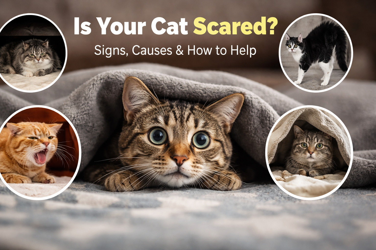 Is Your Cat Feeling Scared? Signs, Causes & How to Help