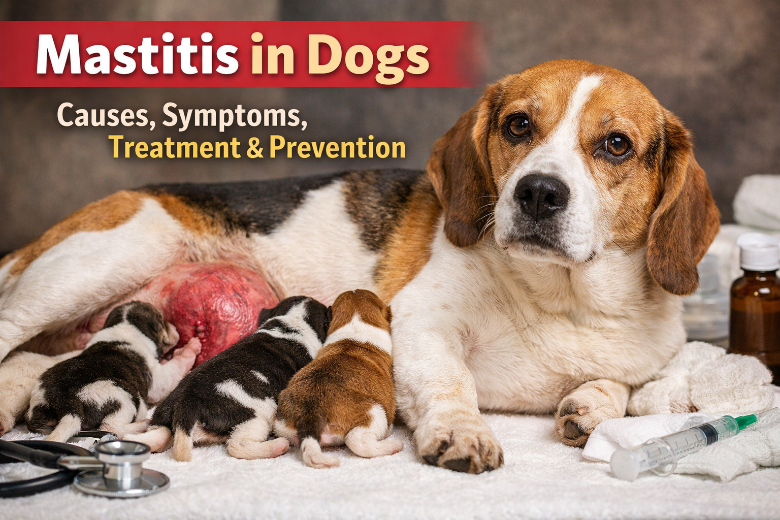 Mastitis in Dogs: Causes, Symptoms, Treatment & Prevention