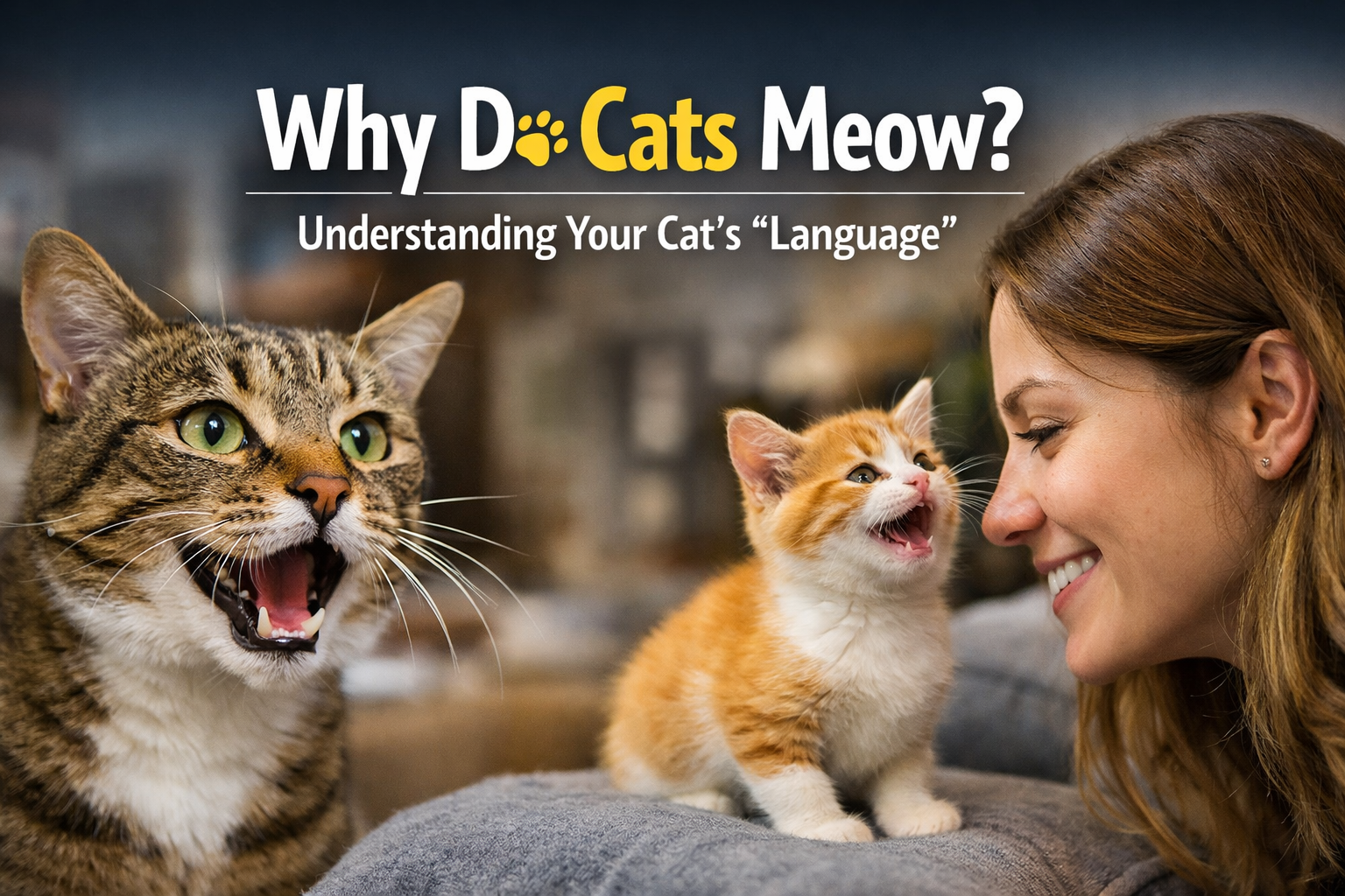 Why Do Cats Meow? Understanding Your Cat’s “Language”