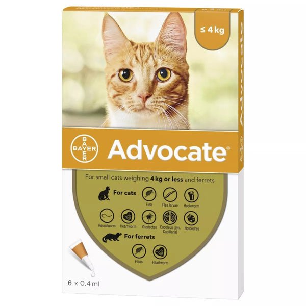 Advocate (Advantage Multi) For Cats & Kittens Under 8.8lbs (4kg)