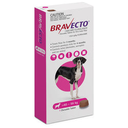 Bravecto Chews For Extra Large Dog 88-123 lbs (40-56kg)
