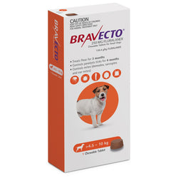Bravecto Chews For Small Dog 9.9-22 lbs (4.5-10kg)