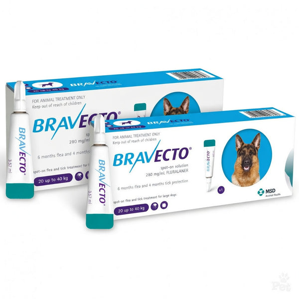 Bravecto Spot-On For Large Dog 44-88 lbs (20-40kg) 2 Pack