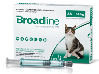 Broadline Spot-On For Cats 5.5-16.5 lbs (2.5-7.5kg)