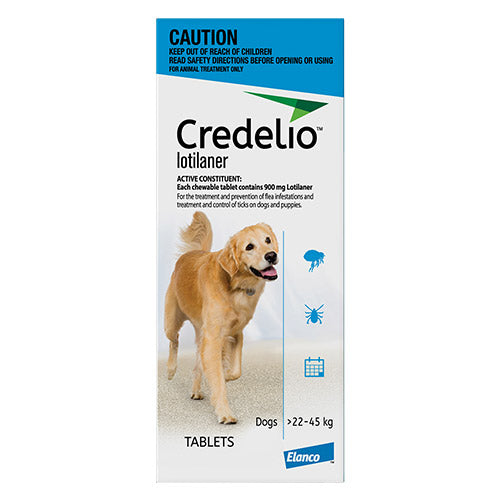 Credelio Chewable Tablet 900mg For Dog 50.1 To 100.0 lbs (22-45 kg)