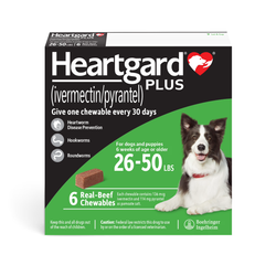 Heartgard Plus Green For Medium Dogs 26-50lbs (12-22kg)