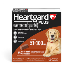 Heartgard Plus Large Brown For Dogs 51-100 lbs (23-45kg)