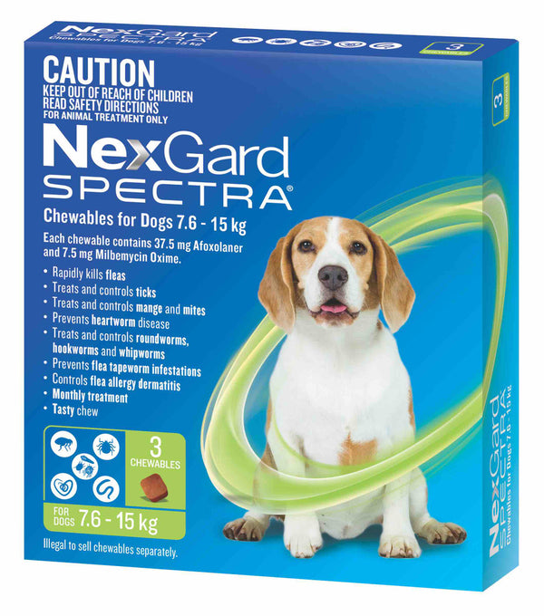 NexGard Spectra For Medium Dog 16-33 lbs (7.5-15kg)