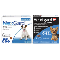 NexGard & Heartgard (Blue) Combo Dogs 10-24 lbs (4-10 kg)