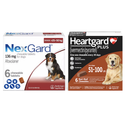 NexGard and Heartgard Plus (Brown) Combo for Dogs 60–121 lbs (25–50 kg) 6 Pack