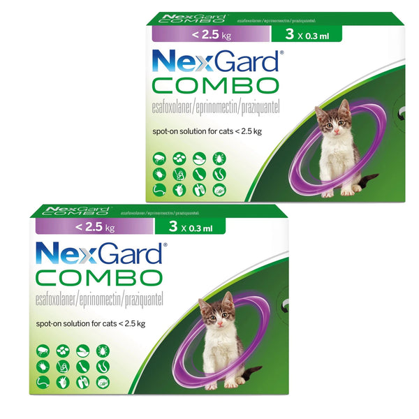 Nexgard Combo For Cats Under 5.5 lbs (2.5 kg)