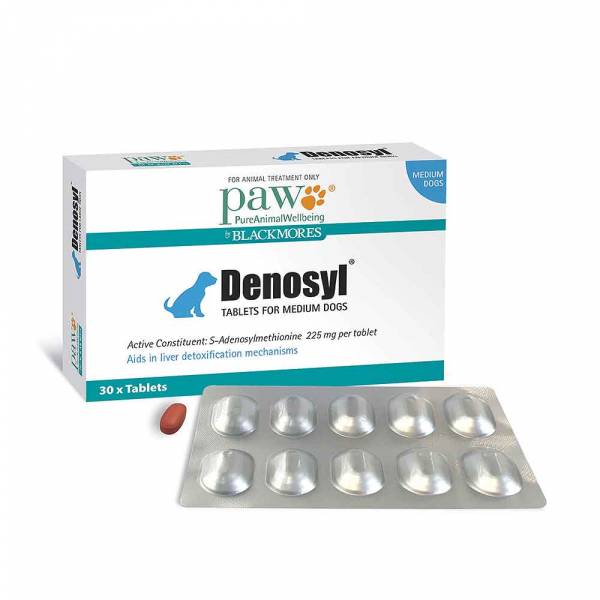 PAW Denosyl Medium Dogs 225mg - 30 Tablets