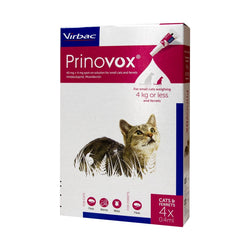 Prinovox For Cats and Ferrets Under 9 lbs (4 kg) - 4 Pack