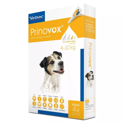 Prinovox Spot-On for Medium Dogs 9–22 lbs (4–10 kg) – 4 Pack