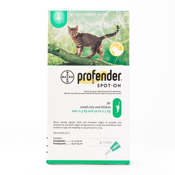 Profender Spot-On For Small Cats 1.10-5.51lbs (0.5-2.5kg) 4 Tubes