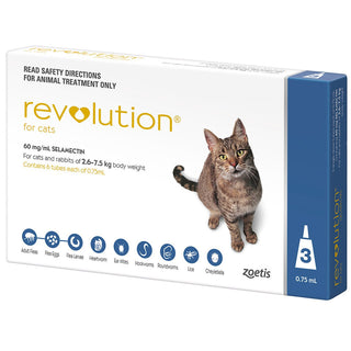Revolution Blue For Cats 5.7-15.5lbs (2.6-7.5kg) 3 Pack