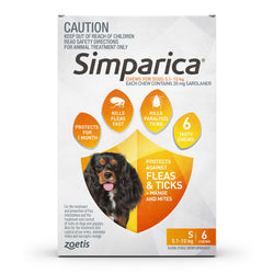 Simparica Chewables For Small Dogs 11.1-22 lbs (5-10kg)