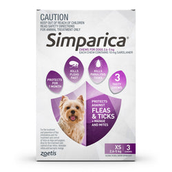 Simparica Chewables For Very Small Dogs 5.6-11 lbs (2.5-5kg)