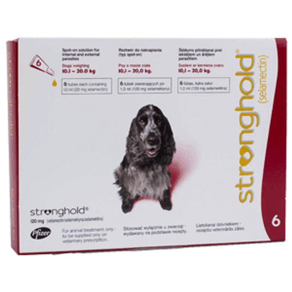Stronghold Red For Dogs 22-44 lbs (10-20kg)