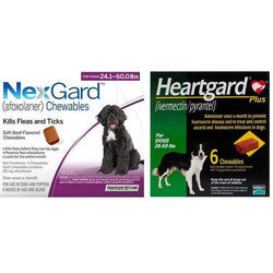 NexGard & Heartgard (Green) Combo Dogs 10-25 kg - 6 pack | 79Pets.com