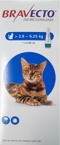 Bravecto Spot-On For Medium Cat 6-14 lbs (2.8-6.25kg)