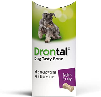 Drontal Tasty Bone Wormer Tablet for Dogs 6 Pack | 79Pets.com