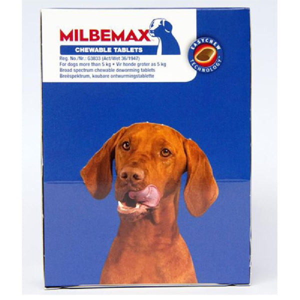 Milbemax Large dog 5-25kg (11-55lbs) - 2 tab pack | 79Pets.com