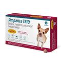 Simparica Trio for Dogs 2.8-5.5 lbs (1.25-2.5 kg) 6 Pack | 79Pets