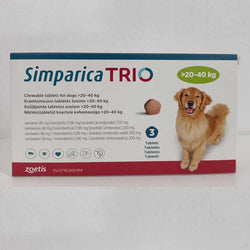 Simparica Trio For Dogs 44.1-88 lbs (20-40 kg)