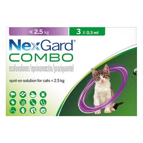 Nexgard Combo for Cats Under 5.5 lbs (2.5 kg) | 79Pets.com